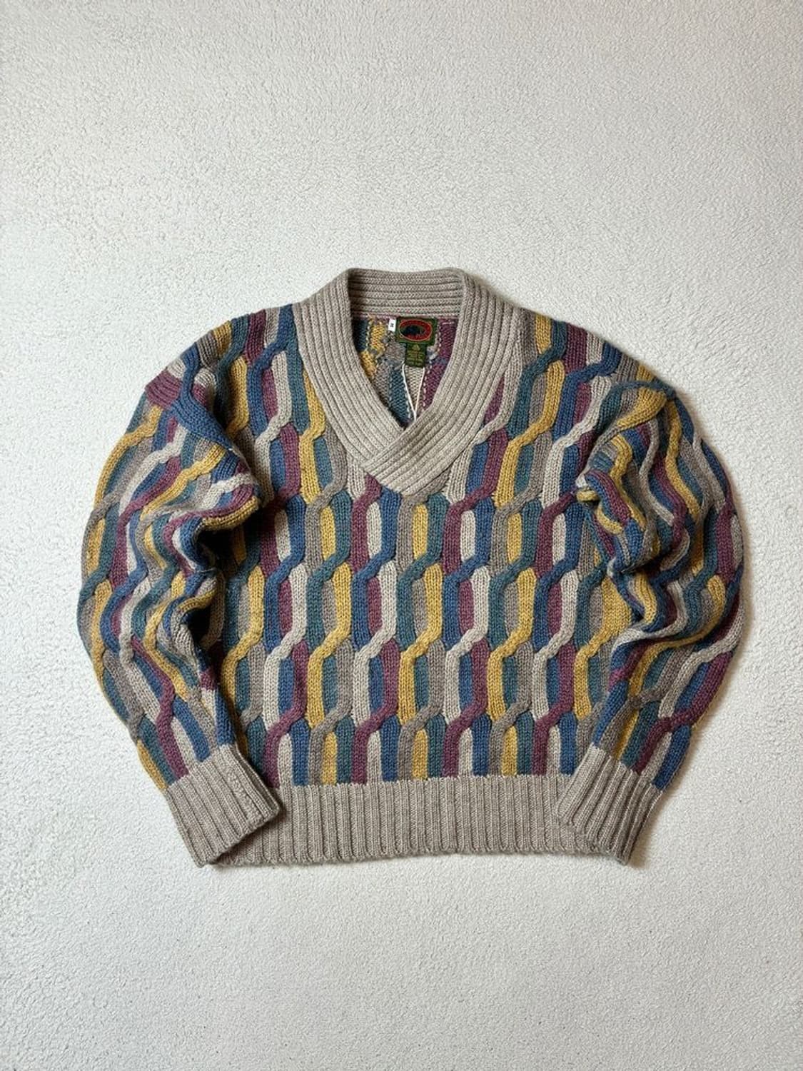 보스턴트레이더스 80's 퓨어 울 자카드 니트 PN7968 상품이미지1