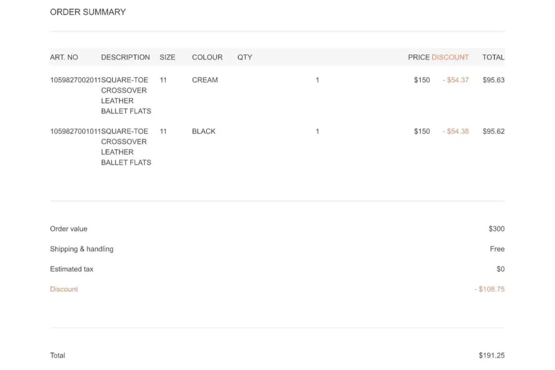COS 스퀘어토 크로스오버 레더 발레 플랫-크림 상품이미지4