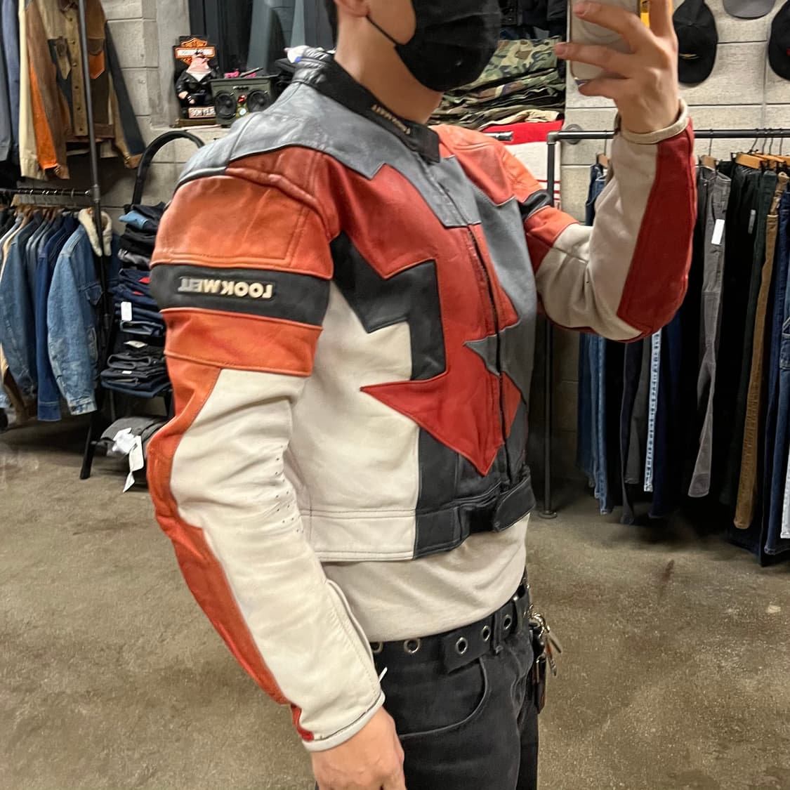 90s Lookwell 가죽 레이싱 자켓 (105) 상품이미지9