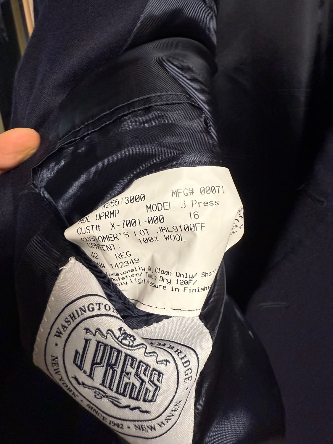 제이프레스 미국 도스킨 금장 블레이저 42r 상품이미지4