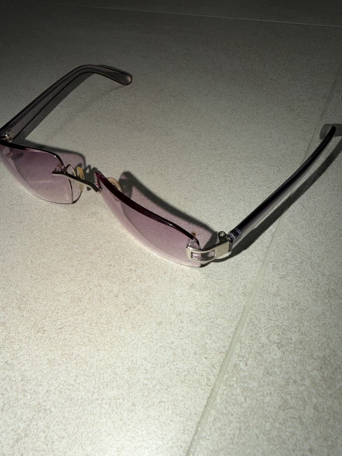 애쉬 퍼플 긱시크 빈티지 안경 상품이미지2