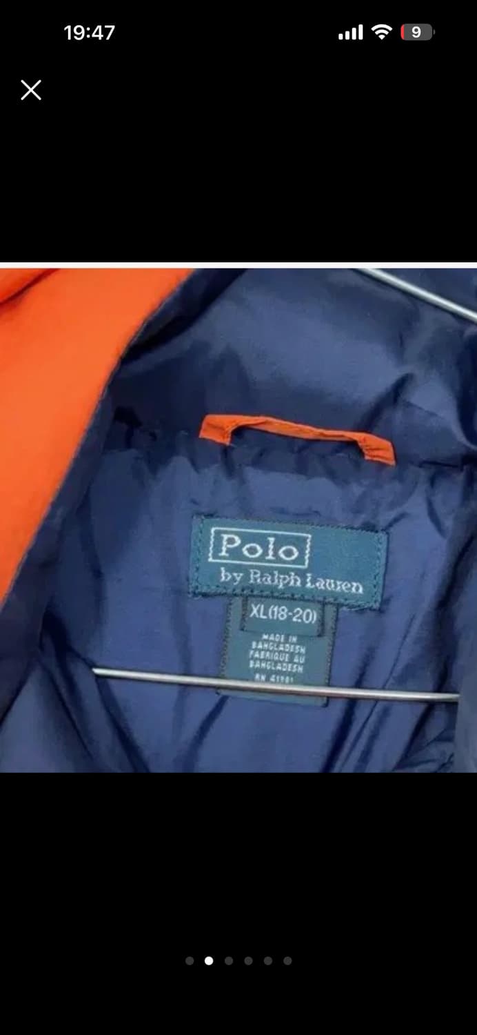 폴로 오렌지 패딩 상품이미지2