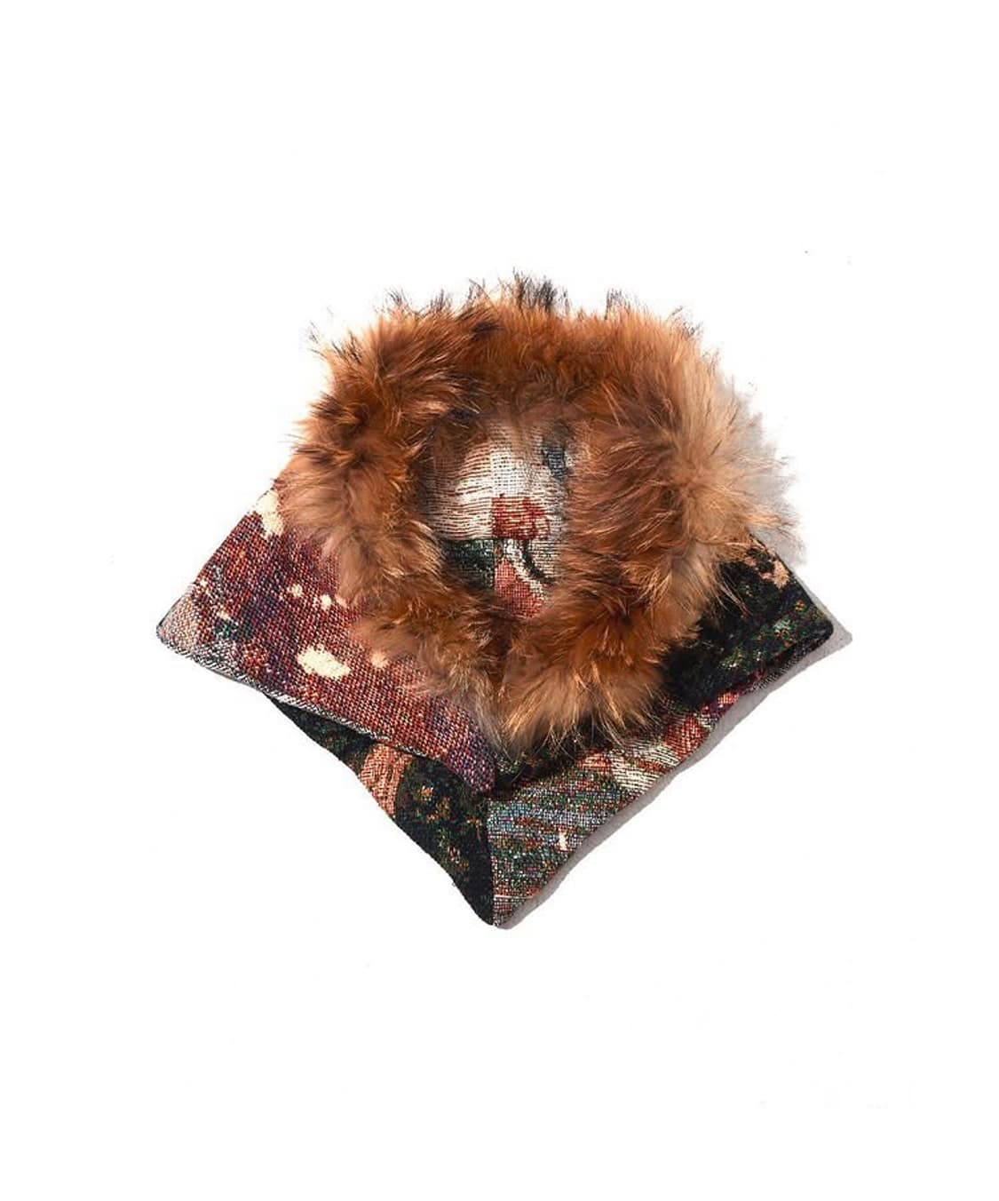 빈티지 퍼 모자 스카프 상품이미지1