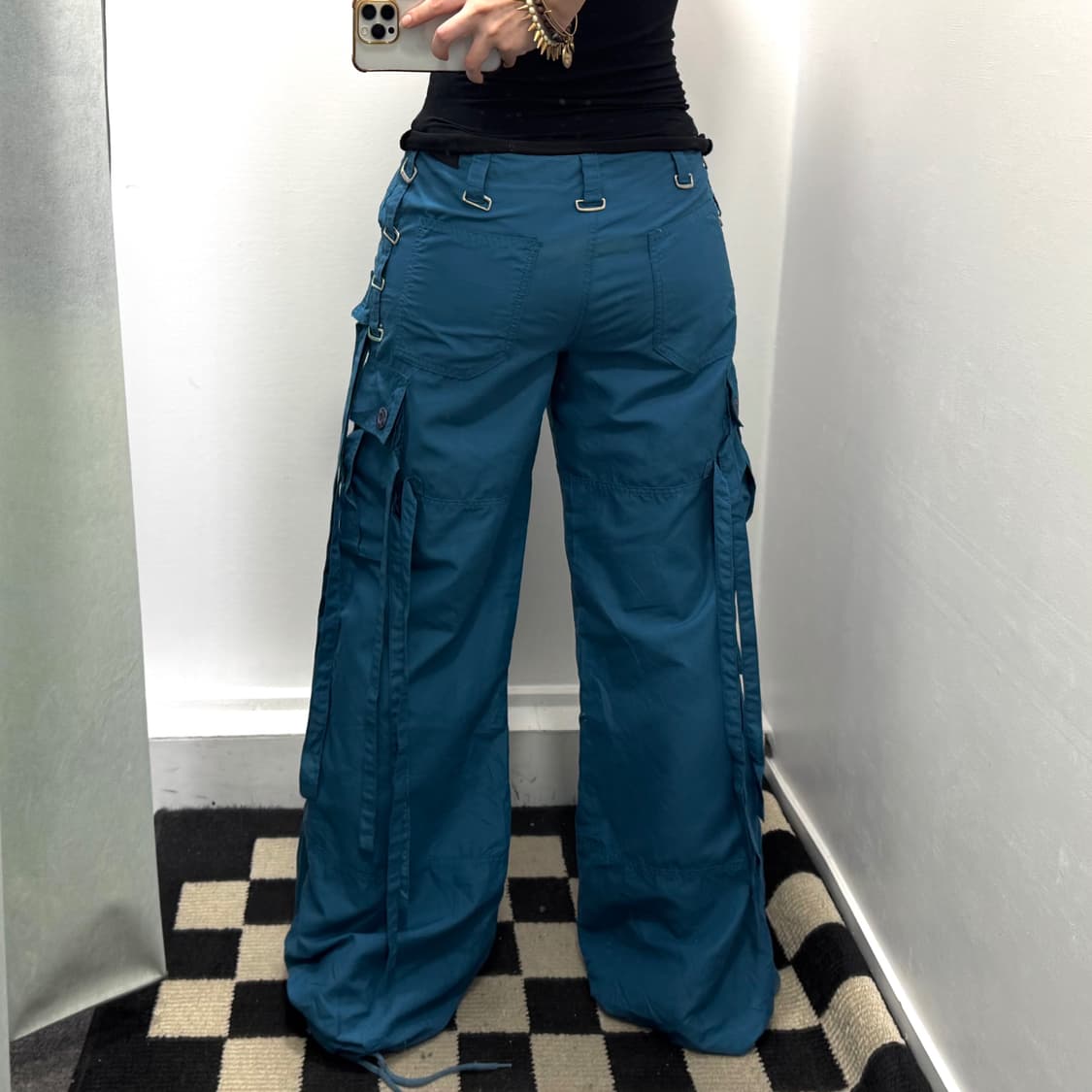 Illig 블루 스트링 카고팬츠 상품이미지3