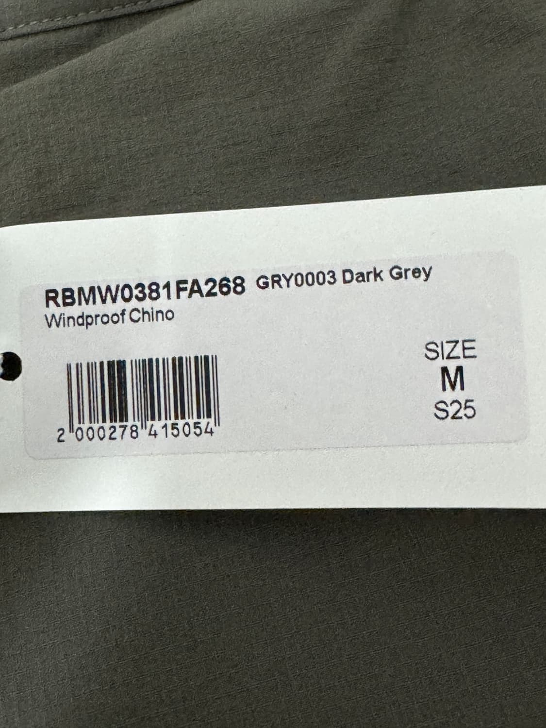 [M] 로아 윈드프루프 치노 다크 그레이 상품이미지10