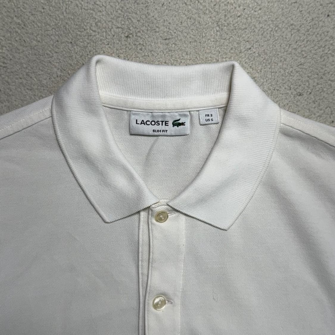 LACOSTE PK 반팔 화이트 S 상품이미지3