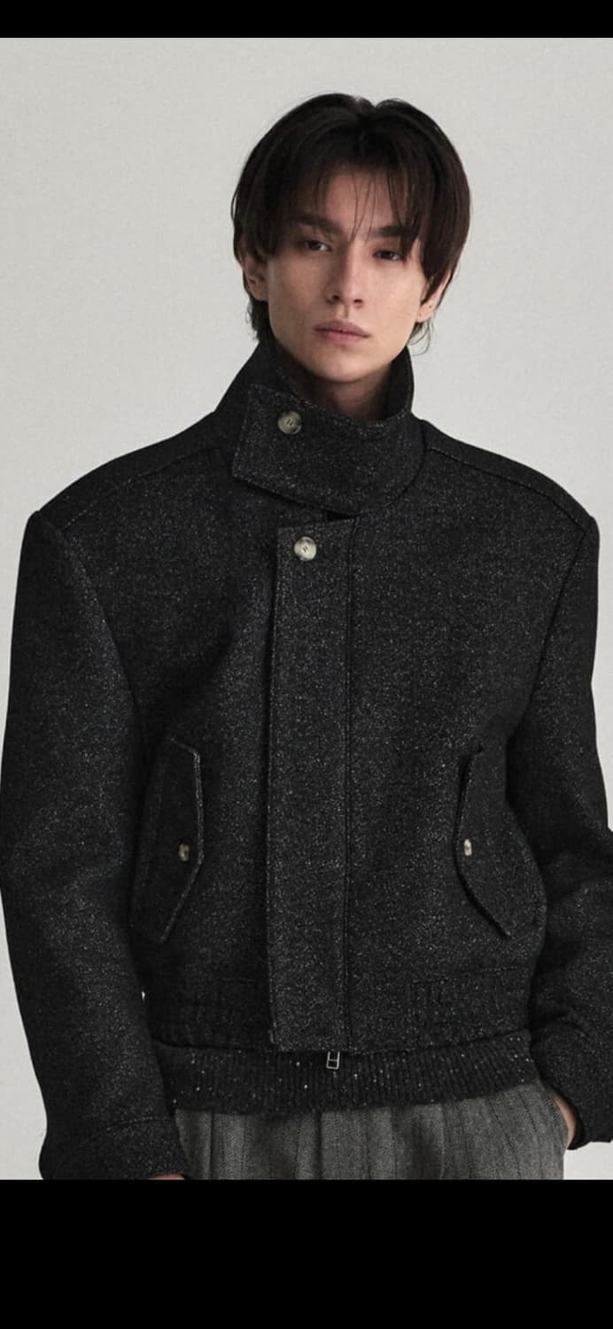 웨이비니스 하이넥자켓 블랙 2사이즈 상품이미지1