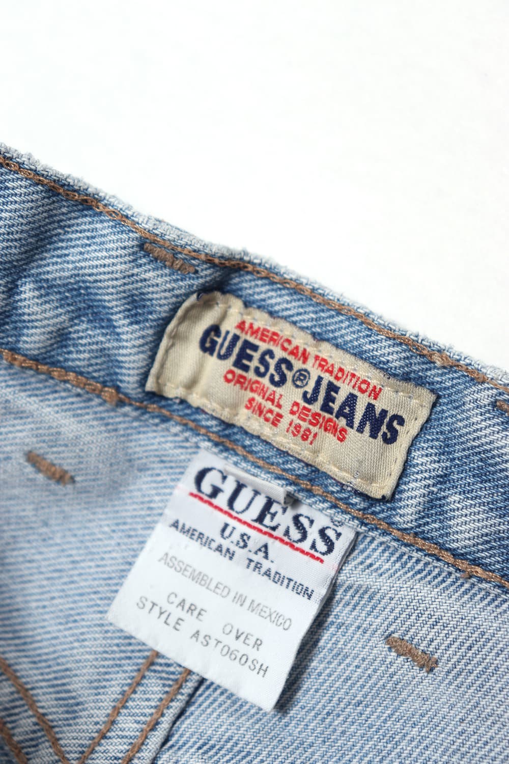 90s GUESS 올드게스  연청 데님 팬츠 women 27 상품이미지5