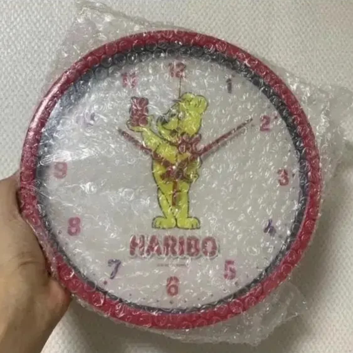 하리보 레드 무소음 벽시계 26cm 상품이미지3