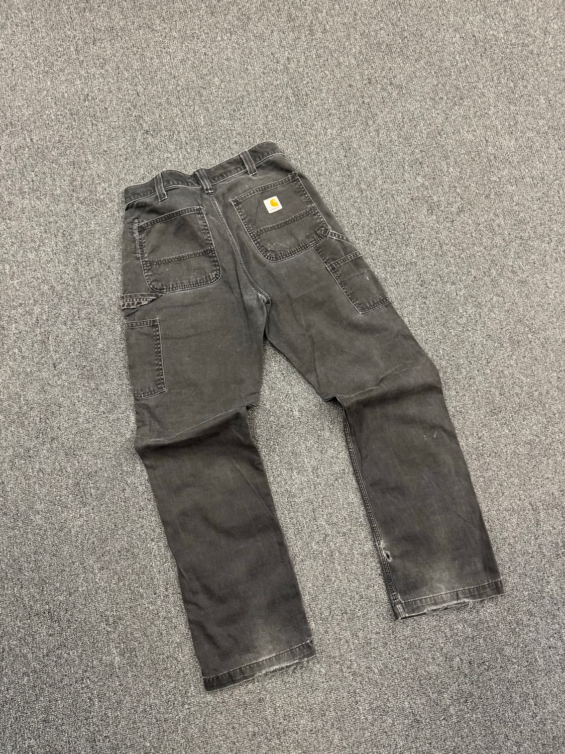 칼하트 빈티지 싱글니 블랙 워크팬츠 상품이미지6