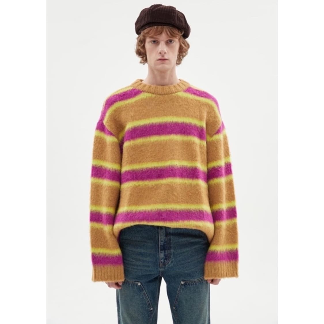 앤더슨벨 알파카 스트라이프 니트 상품이미지2