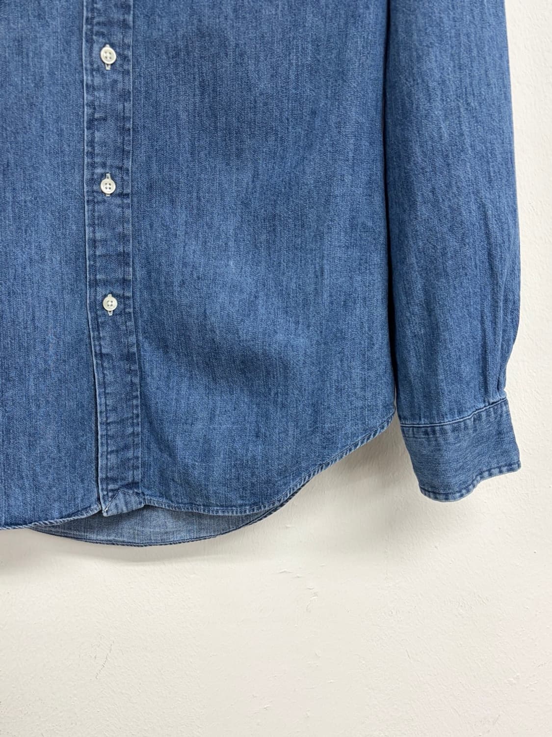 폴로 랄르포렌/ 샴브레이 데님 셔츠 슬림핏/ M 상품이미지3