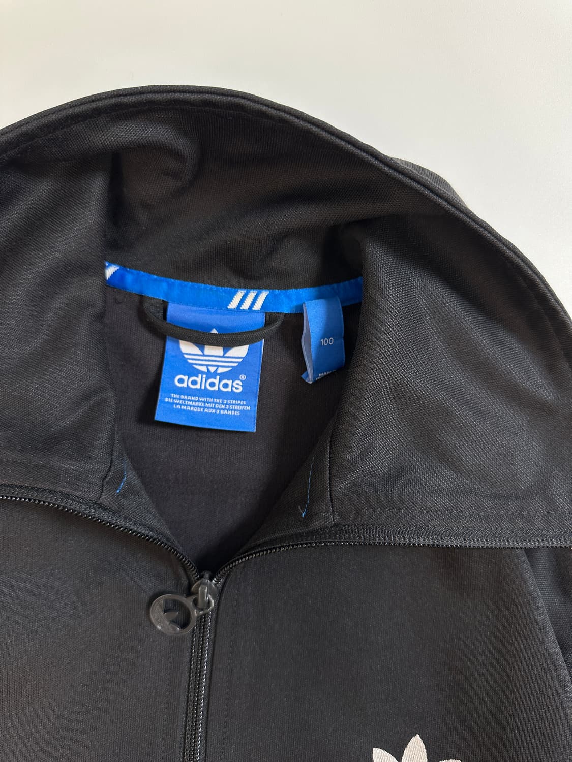 아디다스 adidas 하이넥 블랙 져지 트랙탑 L  상품이미지5