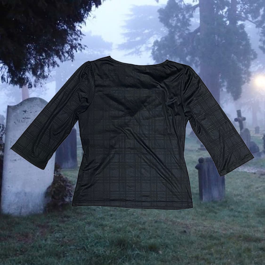 레이어드 블랙 긴팔 티셔츠 상품이미지4