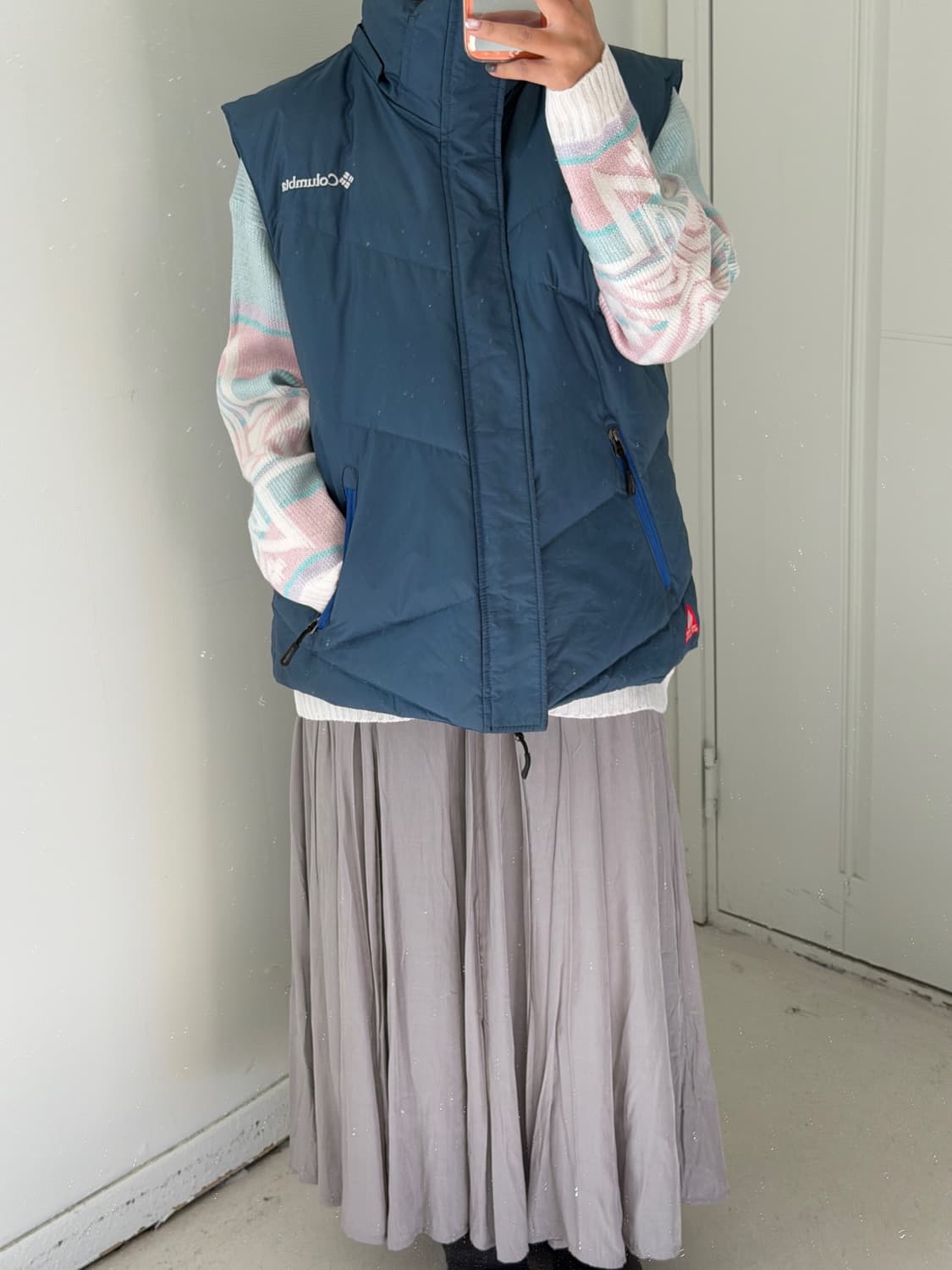 일본빈티지 파스텔 눈꽃 빈티지스웨터 상품이미지4