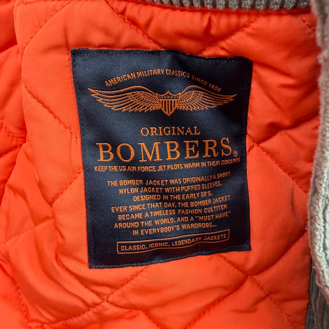 Bombers original 코듀로이 쉐르파 자켓 상품이미지6