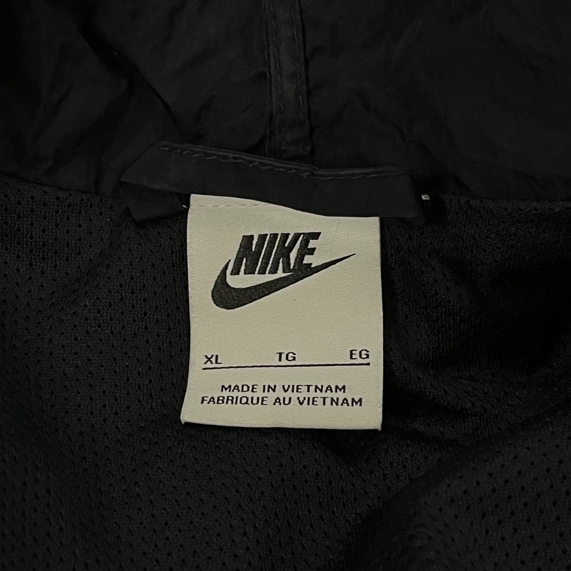 [정품/XL] 나이키 블랙 후드 바람막이 자켓 b18 상품이미지5