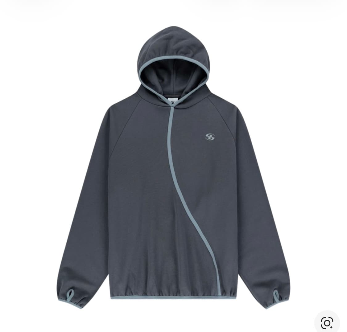 [4] 24FW 산산기어 테이프드 후드 애쉬 차콜 상품이미지1
