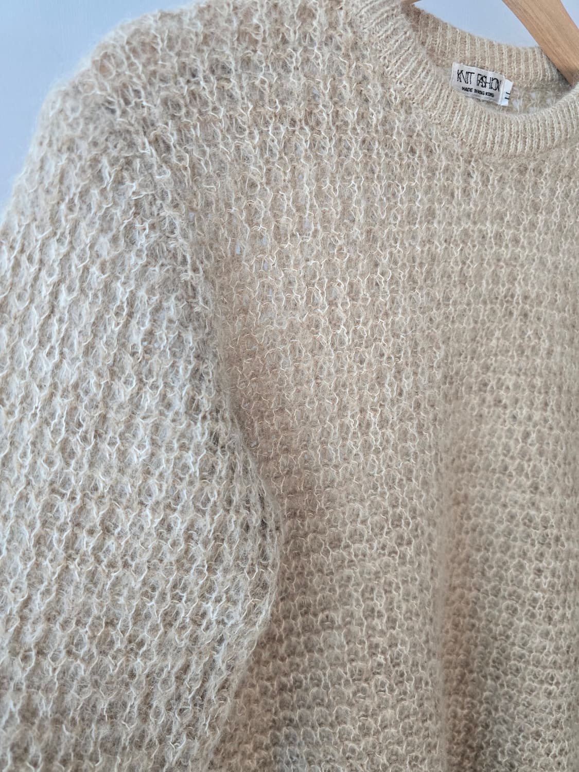 80~90년대 홍콩 빈티지 크리미 니트 상품이미지3