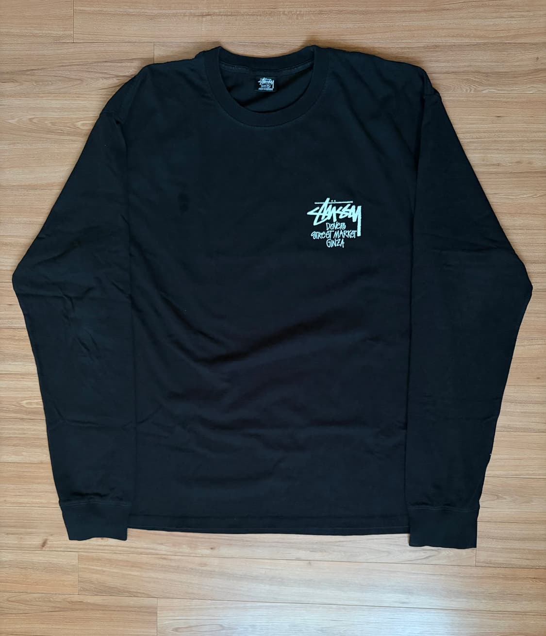 [XL] 스투시x도버 스트리트 마켓 긴자 롱슬리브 블랙 상품이미지2