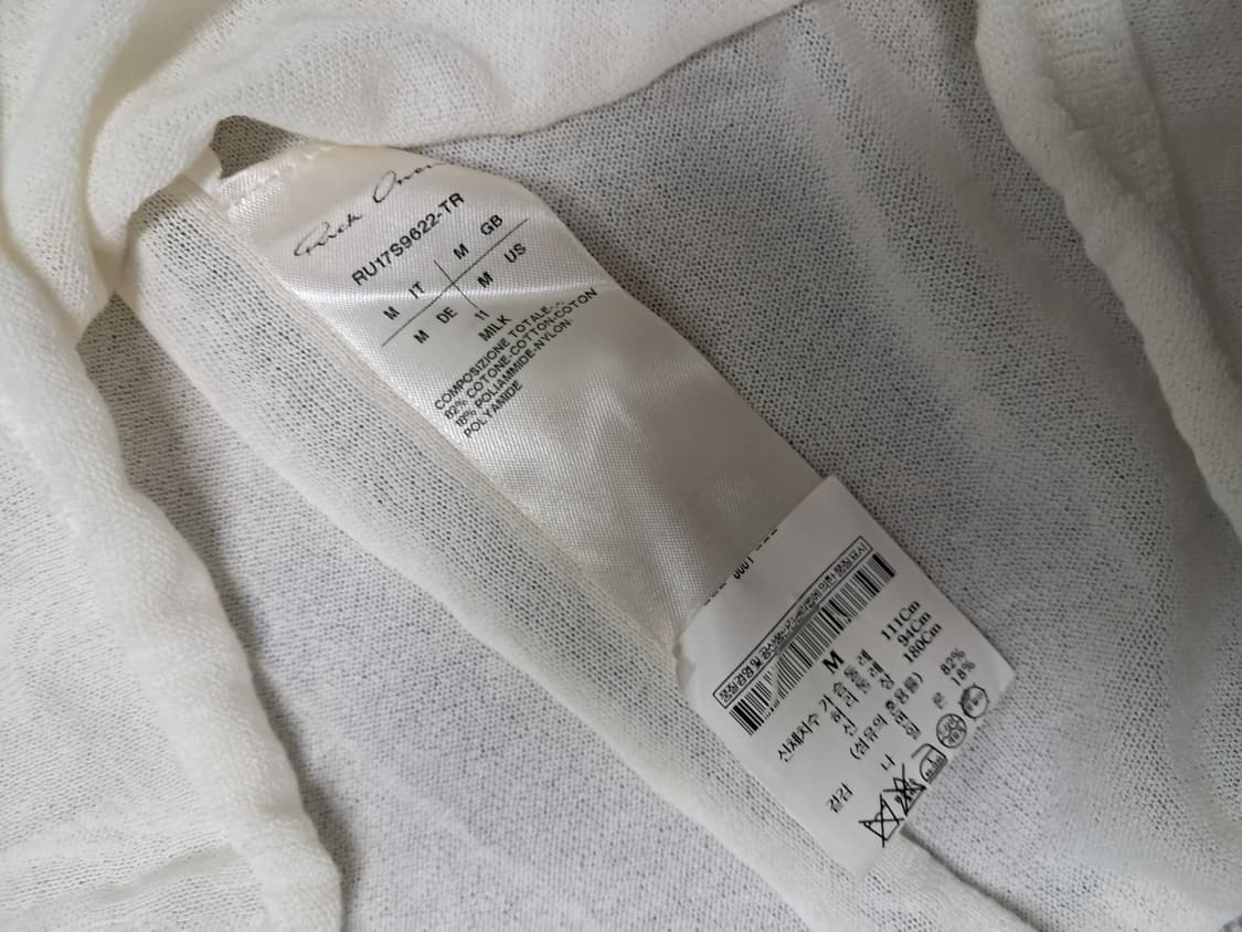 릭오웬스 아이보리 색상 니트  상품이미지5