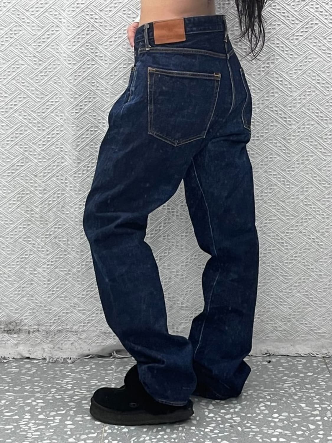 재팬블루진 J401 빈티지 캐주얼 진청 데님팬츠 34인치 C09722 상품이미지1