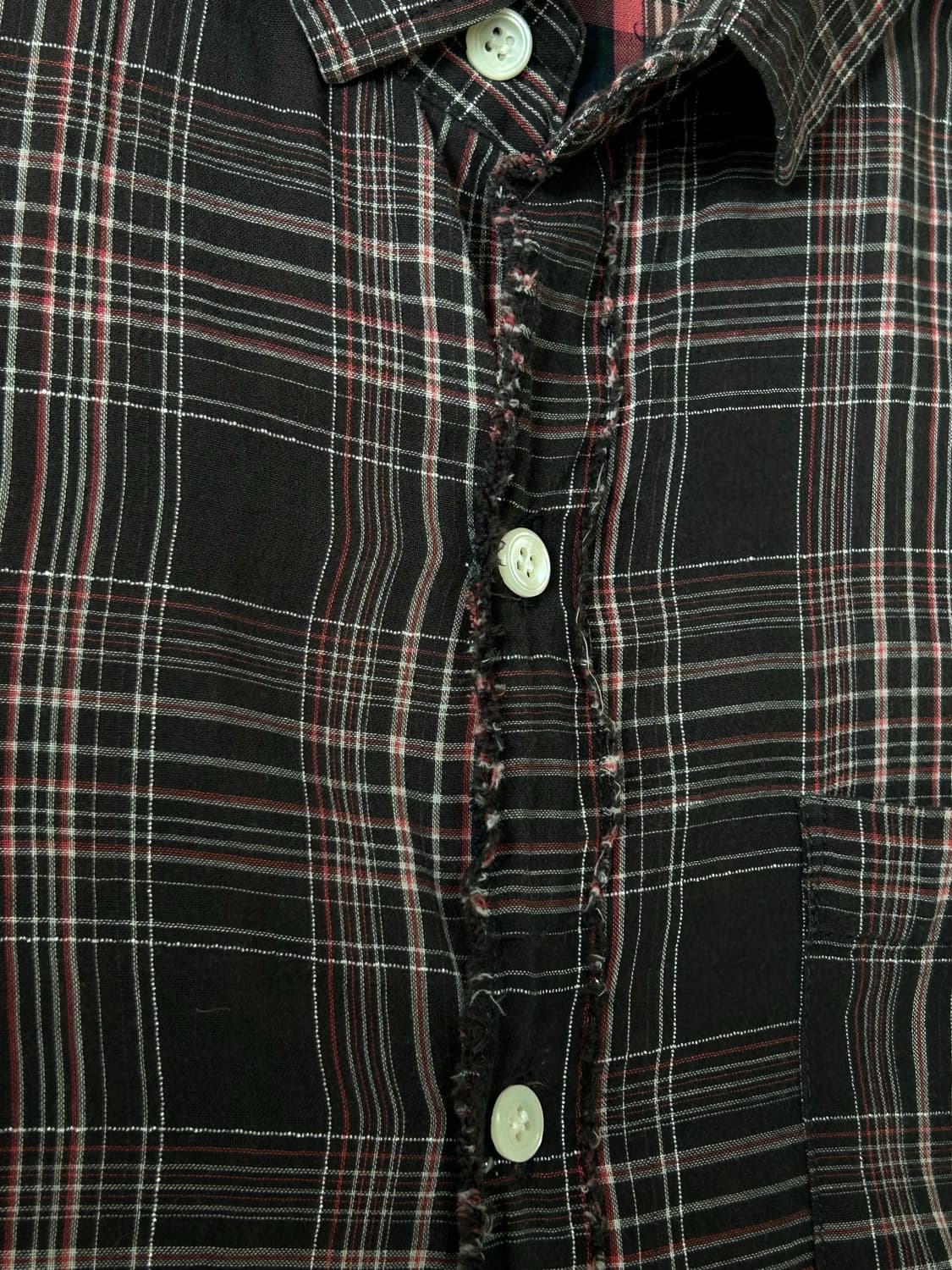 (M)AG warehouse 체크 컷오프 하프셔츠 상품이미지5