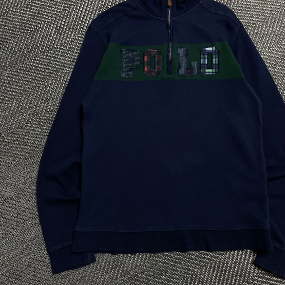폴로 랄프로렌 빅로고 풀오버 하프 반집업 맨투맨 y 5086 상품이미지3