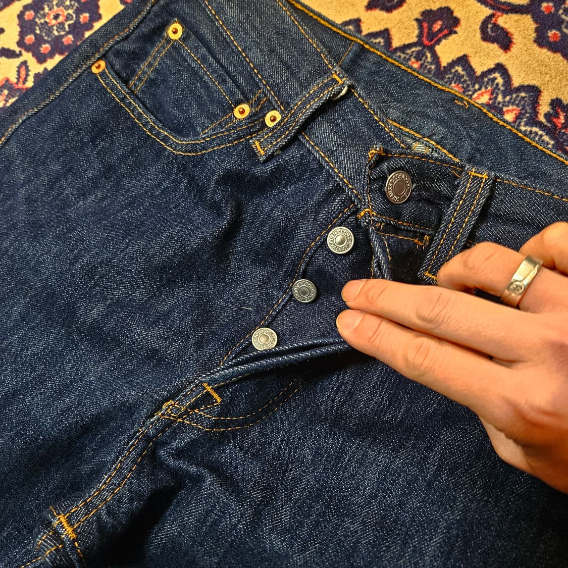 리바이스(Levis) No 501 워시드 데님팬츠 상품이미지4