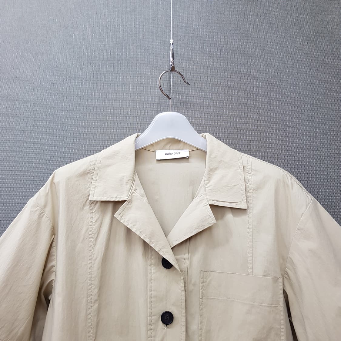 구호 플러스2022 오픈카라 반팔 원피스 1사이즈 상품이미지2