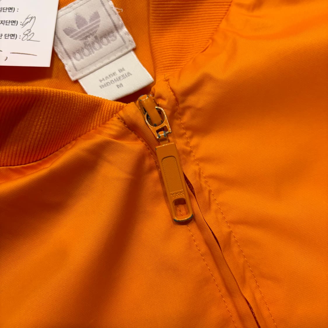 [M] 05s 아디다스 오렌지 삼선 트랙 집업 바람막이 자켓 D512 상품이미지6
