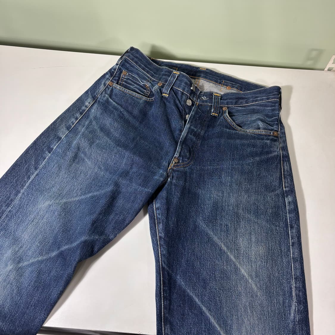 32 90s 리바이스 LVC 201XX 발렌시아 신치백 데님팬츠 상품이미지4