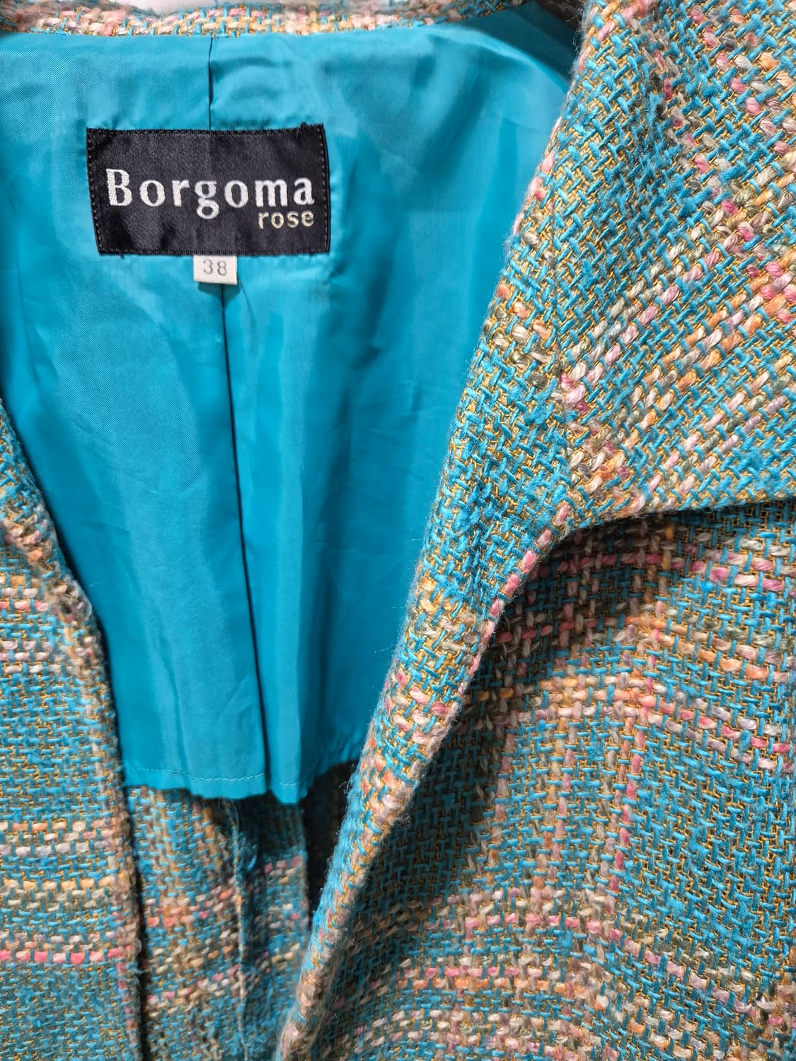 Borgoma 로즈 트위드 체크 자켓 상품이미지5