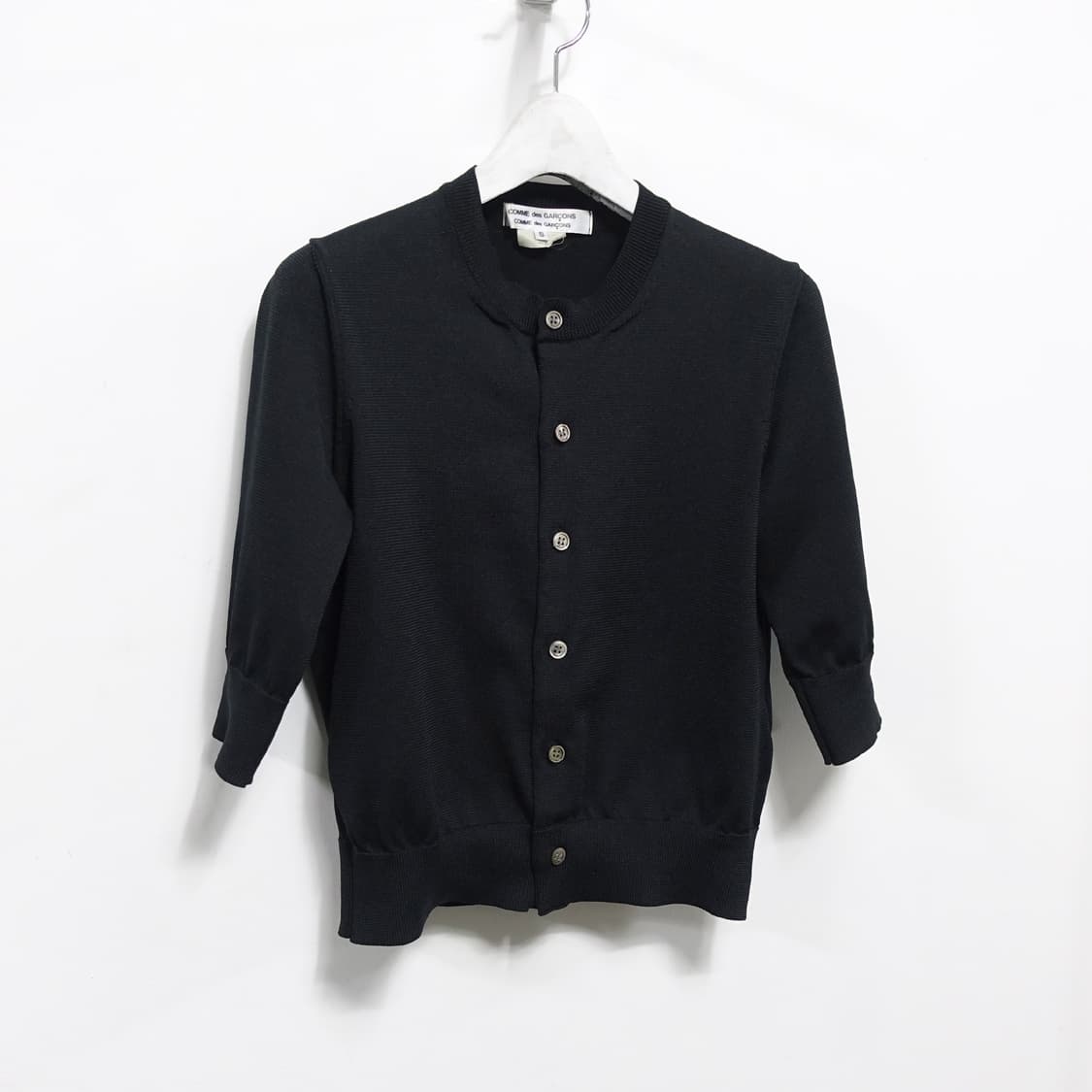 COMMEDESGARCONS 꼼데가르송 하프 슬리브 반팔 니트 가디건 상품이미지4