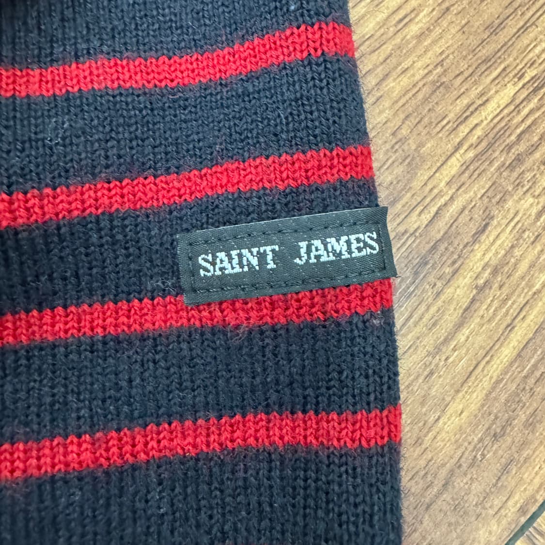 여성용 M~L 세인트제임스 피셔맨 스트라이프 울 니트  상품이미지4