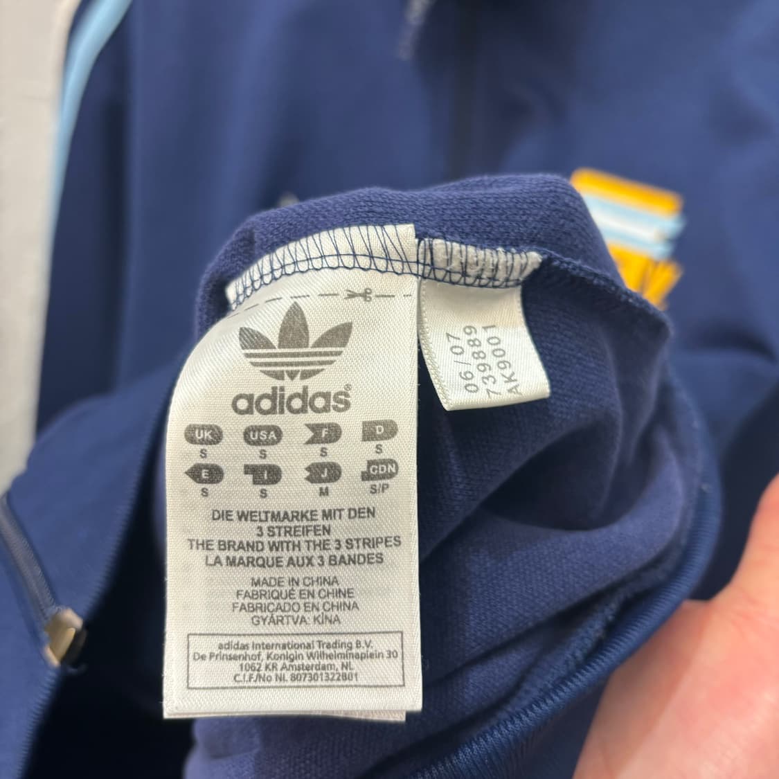 아디다스 아르헨티나 핸드 오브 갓 트랙탑 져지 M 상품이미지9