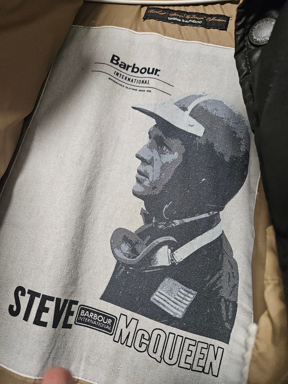 [L] 바버 X 스티브 맥퀸 퀼팅 자켓 블랙 상품이미지4