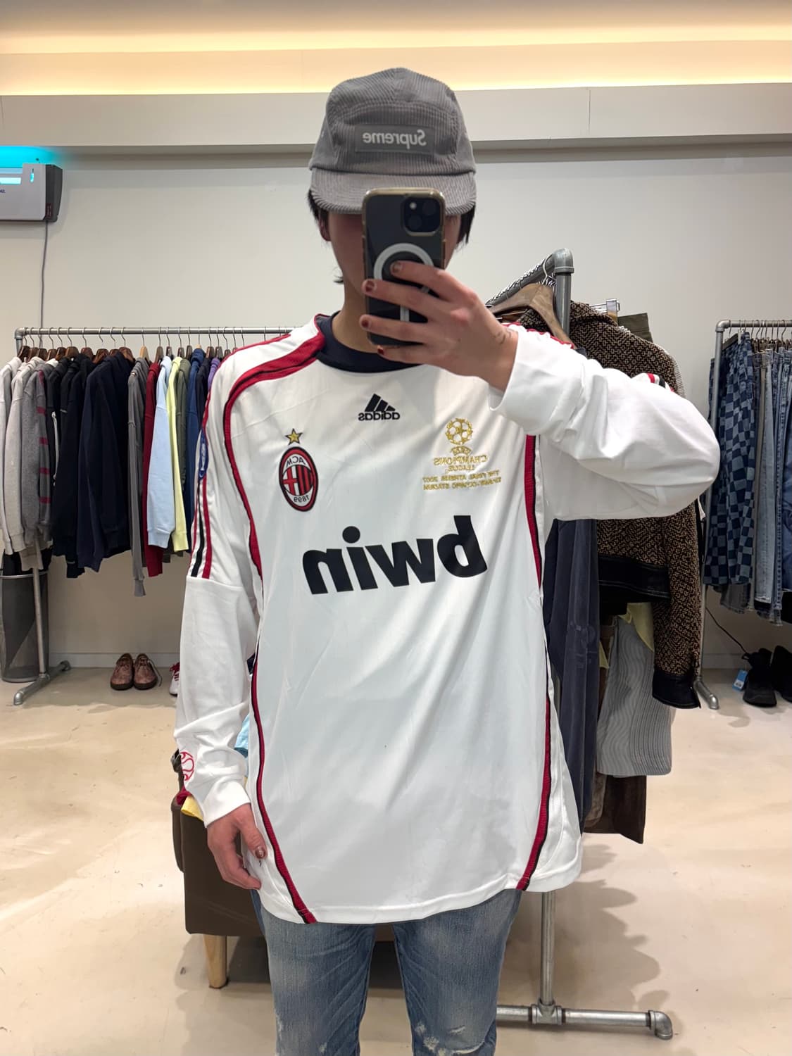 06/07 아디다스 AC 밀란 어웨이 긴팔 유니폼 상품이미지8