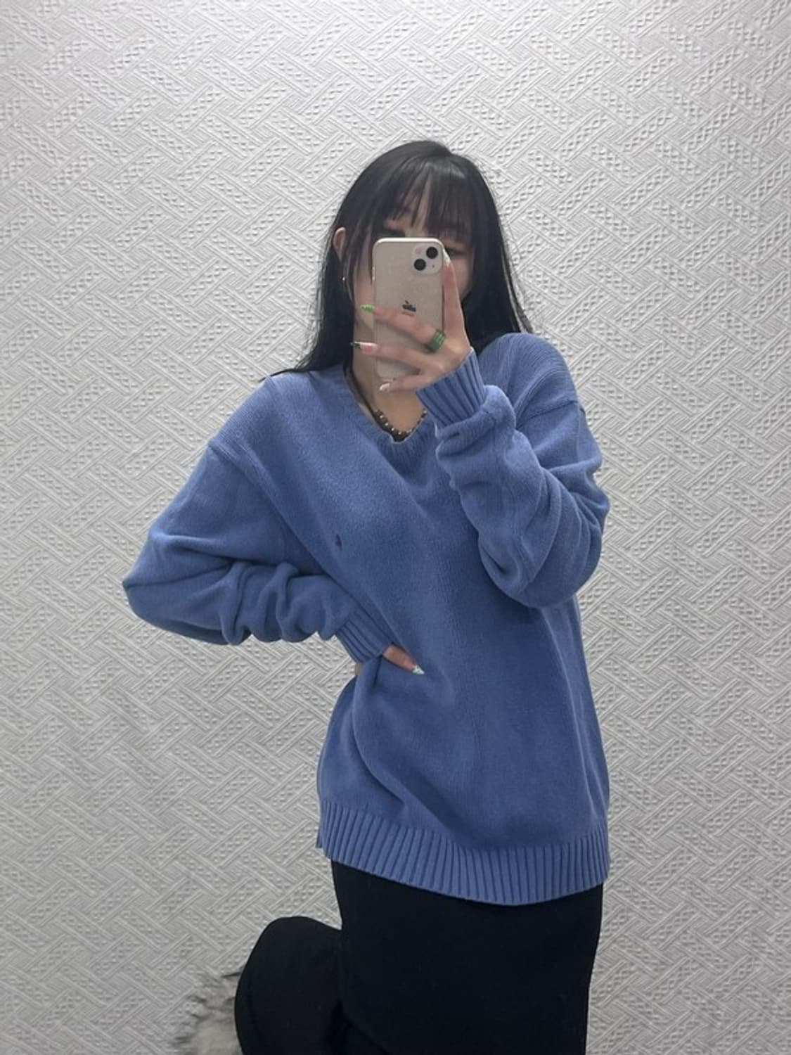 폴로 랄프로렌 캐주얼 모던 레트로 딥블루 니트 M C08882 상품이미지1