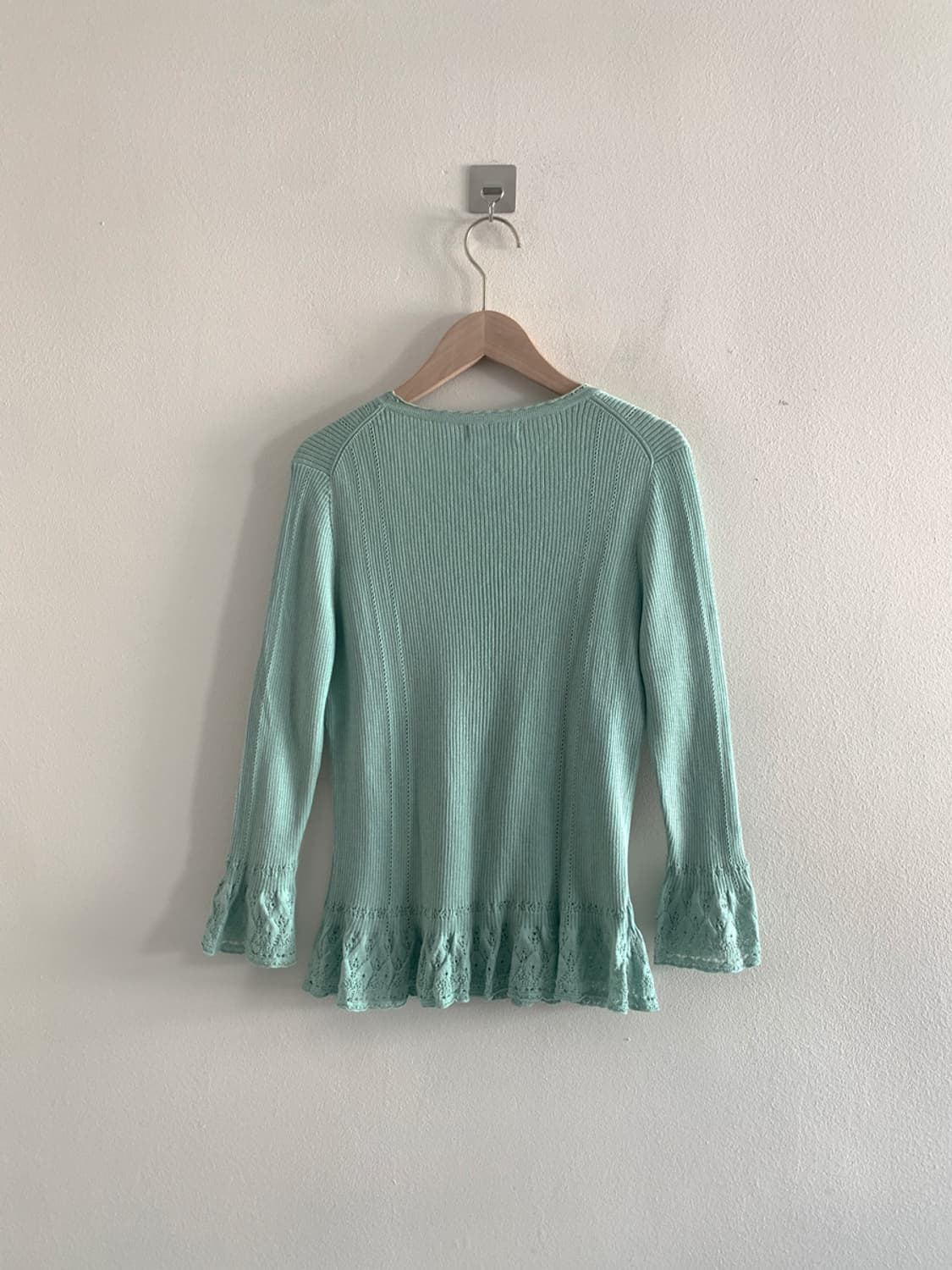 Ethnic Punching Pearl Button Cardigan 상품이미지6