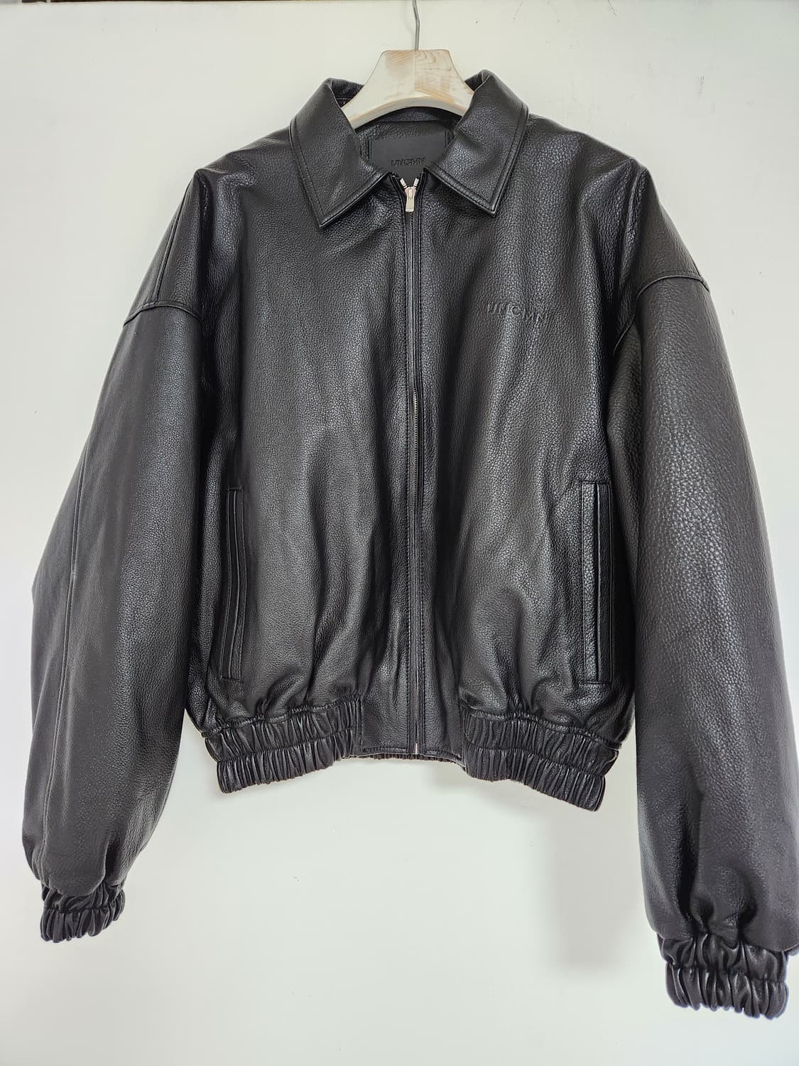 소가죽 오버핏 크롭점퍼 상품이미지1