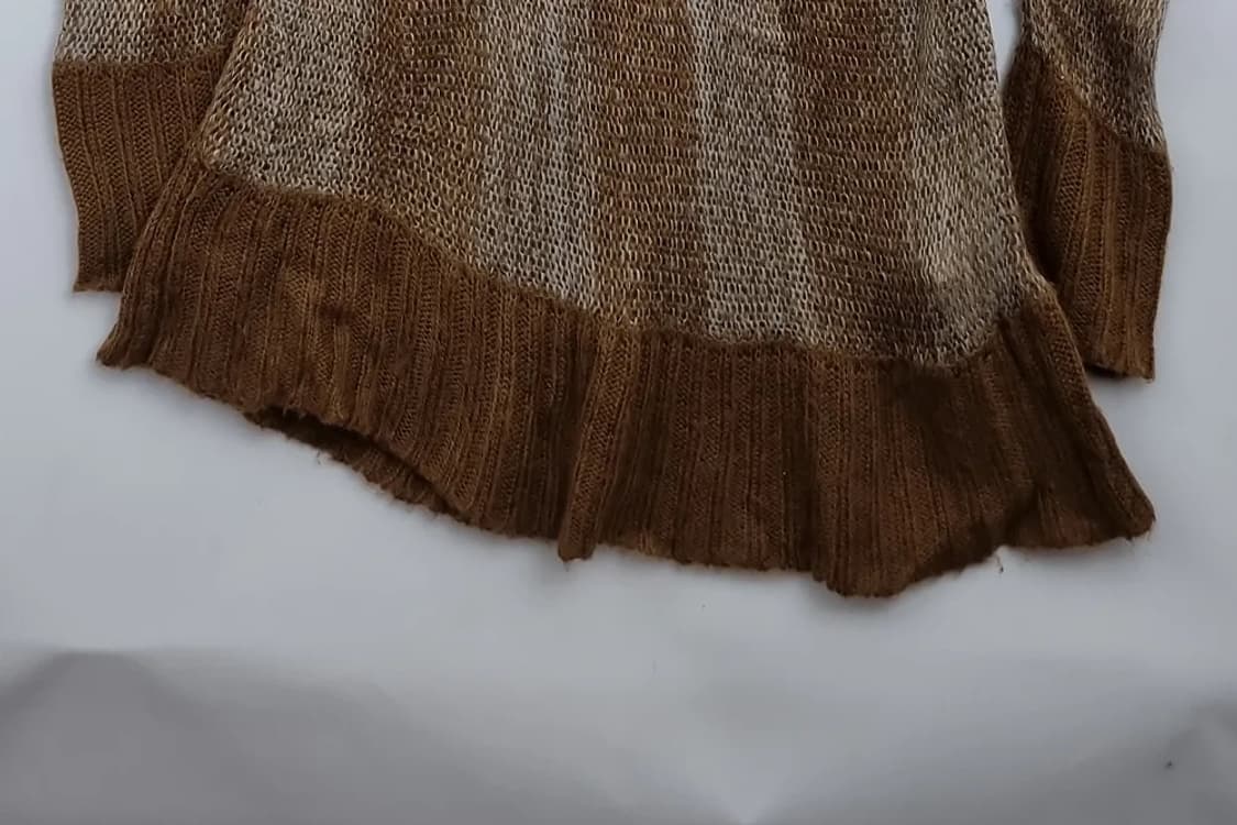 OFUON 오프숄더 터틀넥 니트 미니 원피스 아크릴 100% 상품이미지5