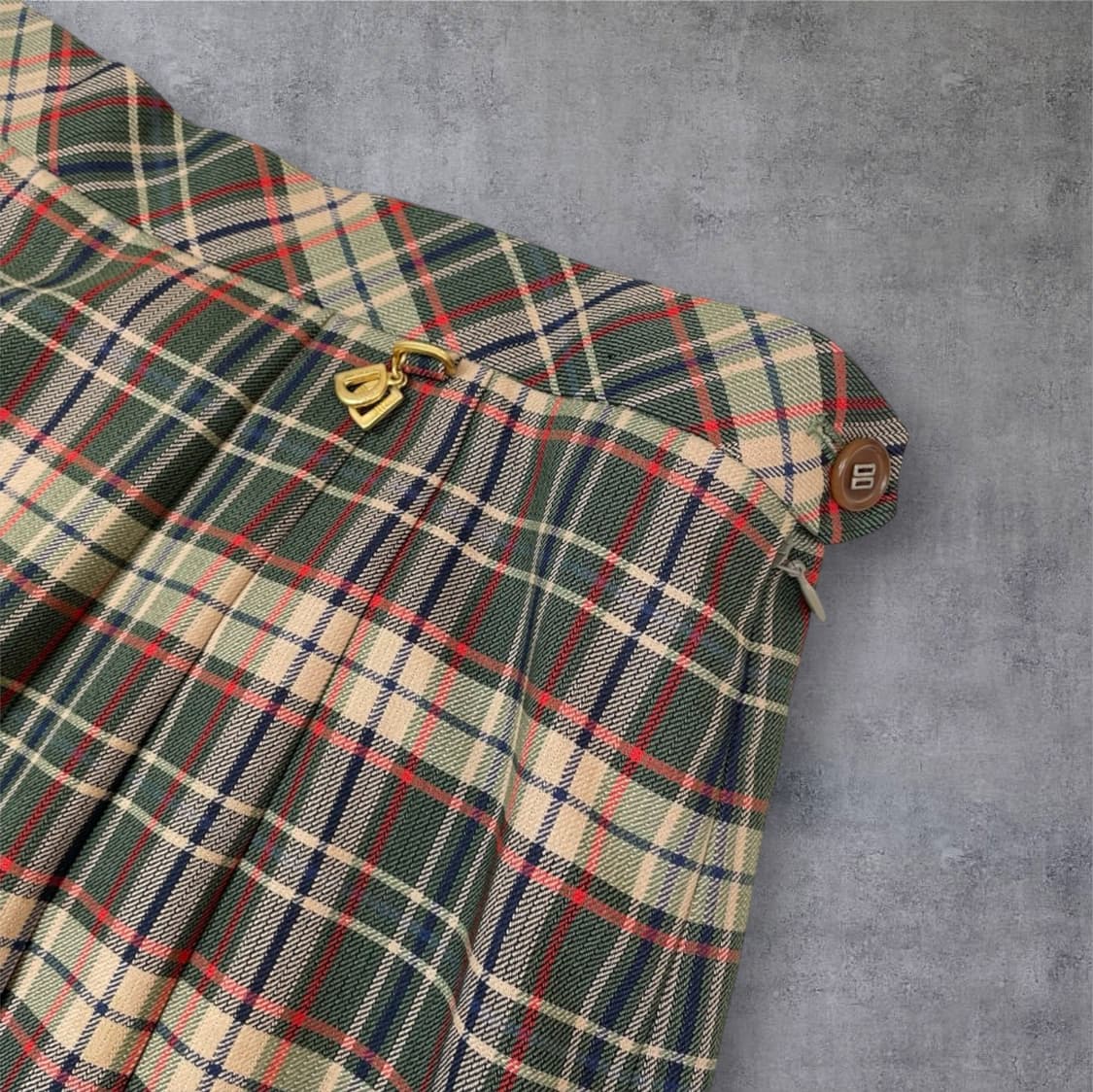 닥스 Daks 체크 클래식 올드스쿨 플리츠 롱스커트 82 상품이미지2