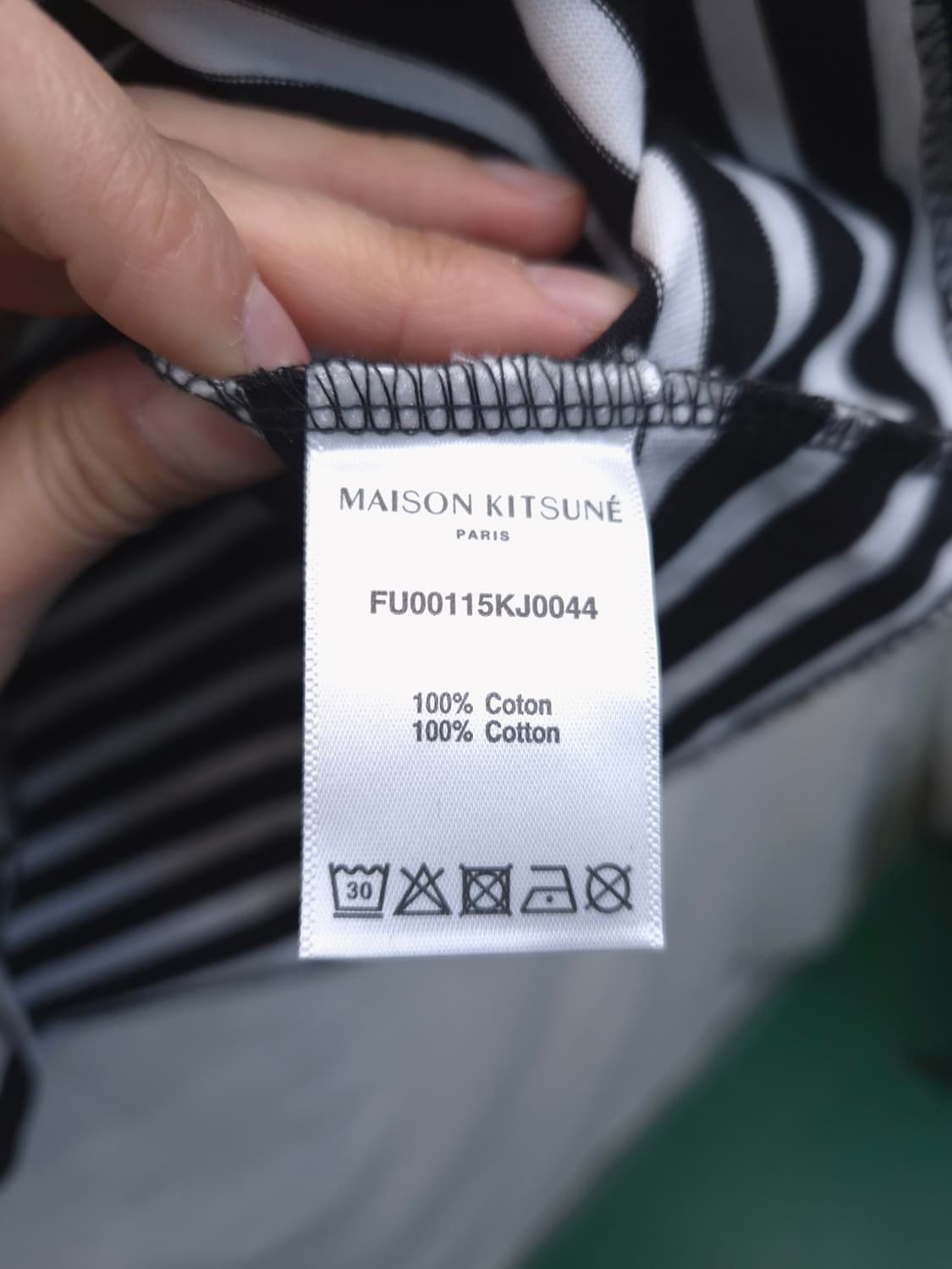 메종키츠네 스트라이프 긴팔 티셔츠 상품이미지3