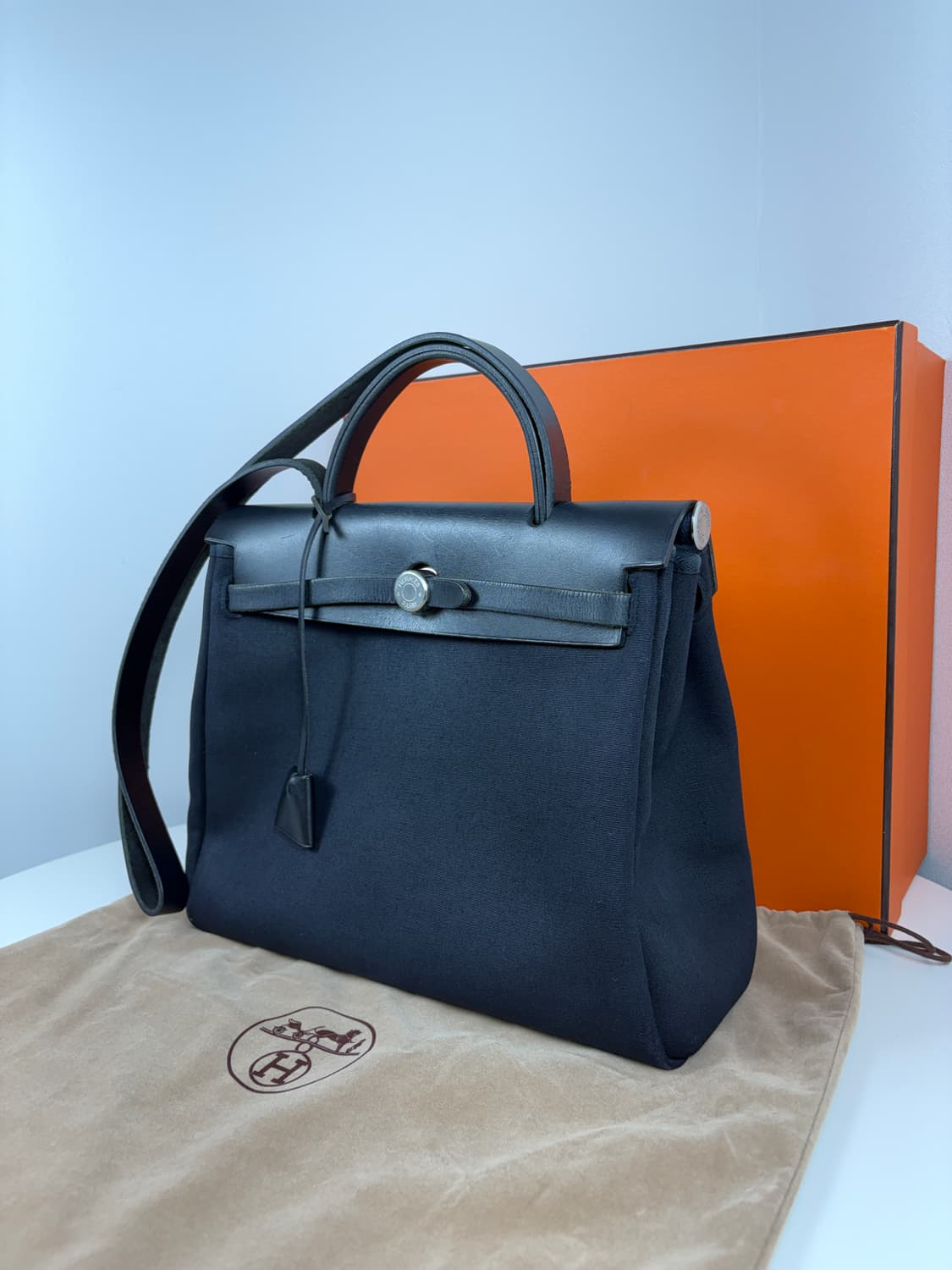 에르메스 에르백31 숄더백 캔버스 블랙 상품이미지3