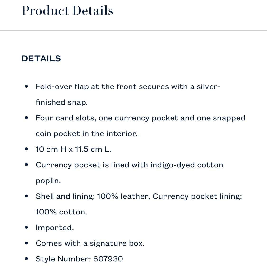 RRL Leather Envelope Wallet 상품이미지3