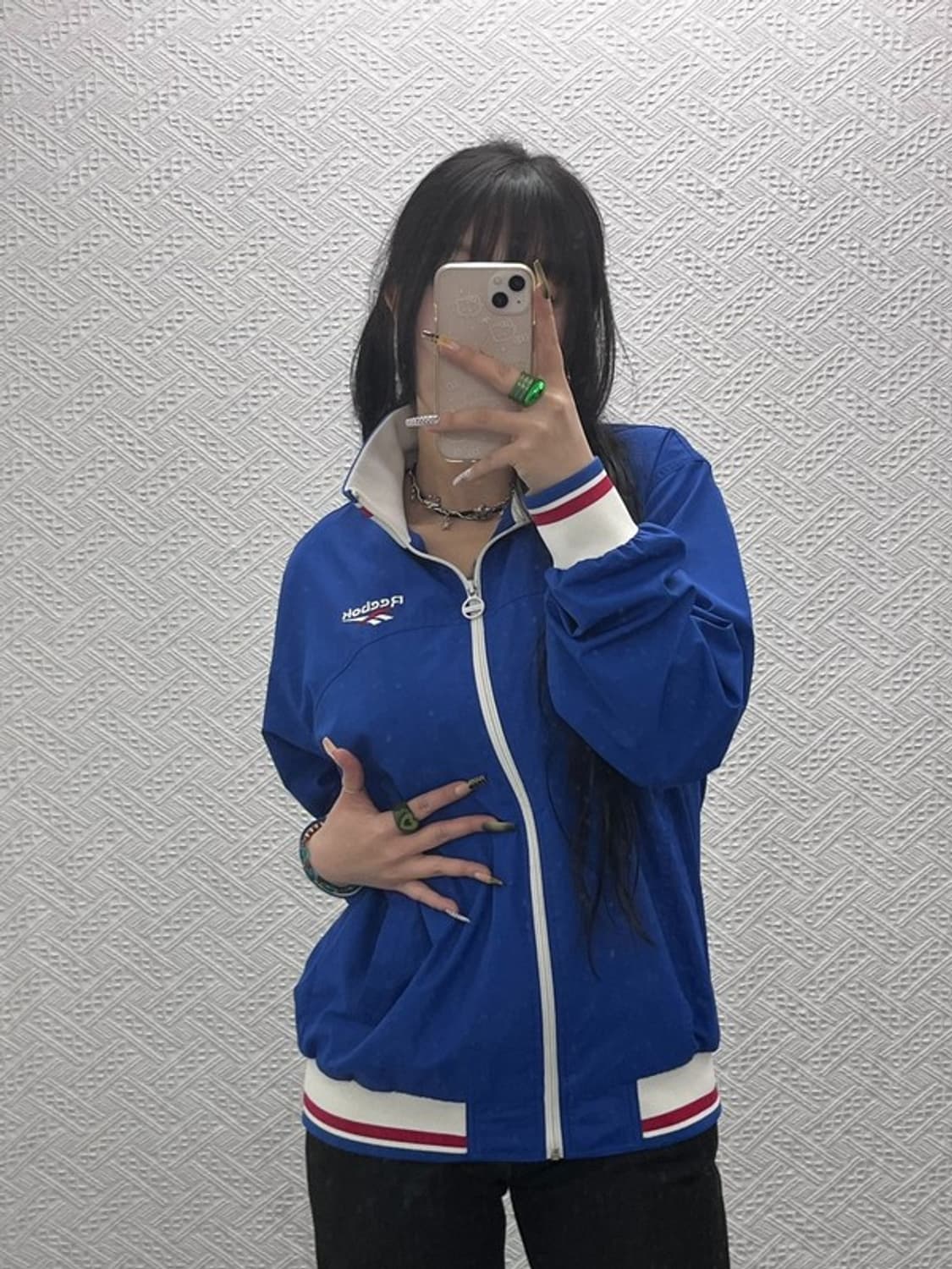 리복 올드스쿨 레트로 빈티지 바람막이 자켓 100 C08061 상품이미지1