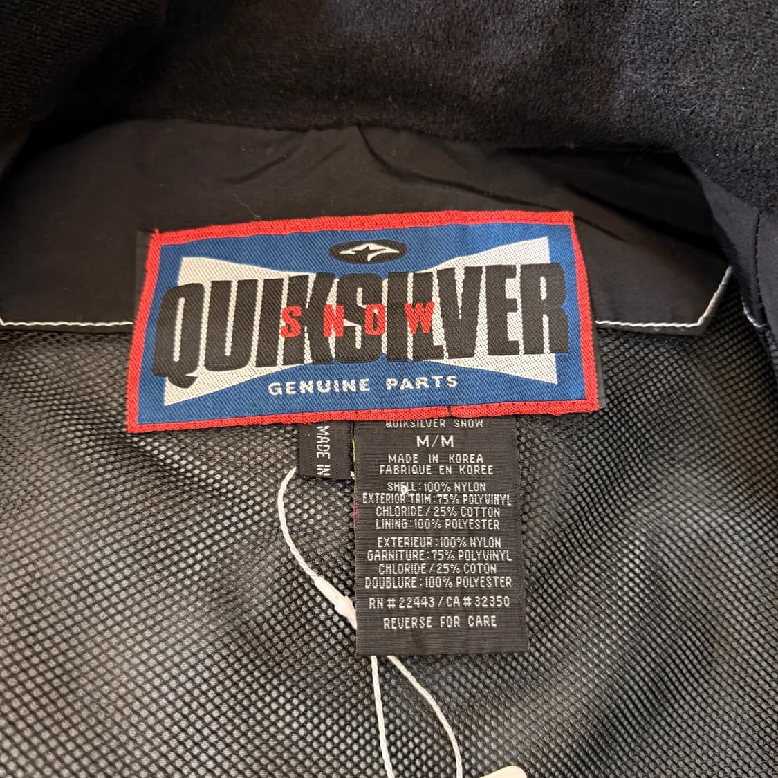 90S 퀵실버 스노우 트리밍 자켓 M L 상품이미지8