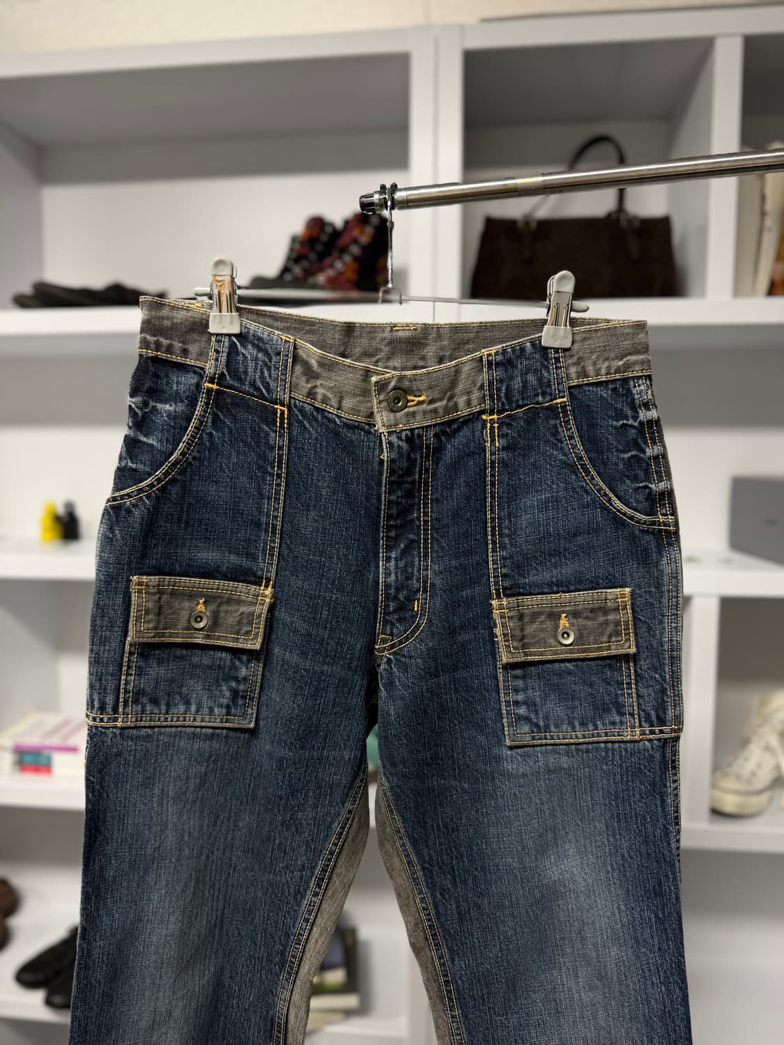 빈티지 패널 데님 팬츠 상품이미지2