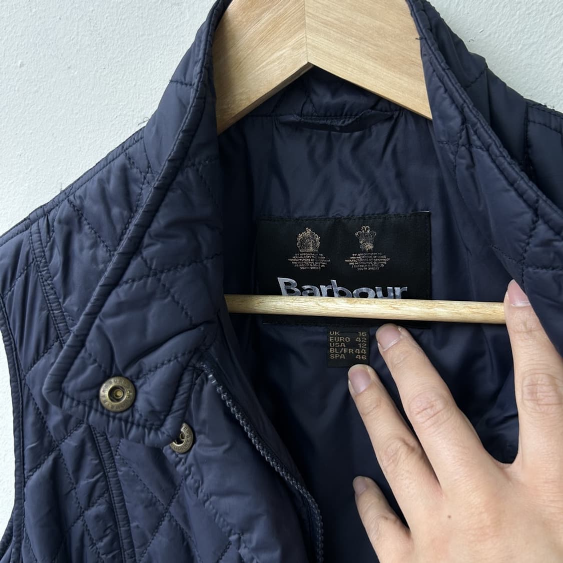 16010 - 바버 퀄팅 베스트 자켓  상품이미지4